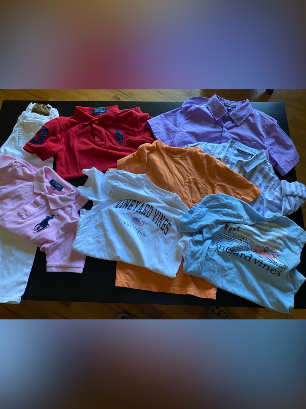 Boy’s clothing Lot of 8 size small 8/10 Preppy dress summer Polo Vineyard Vines